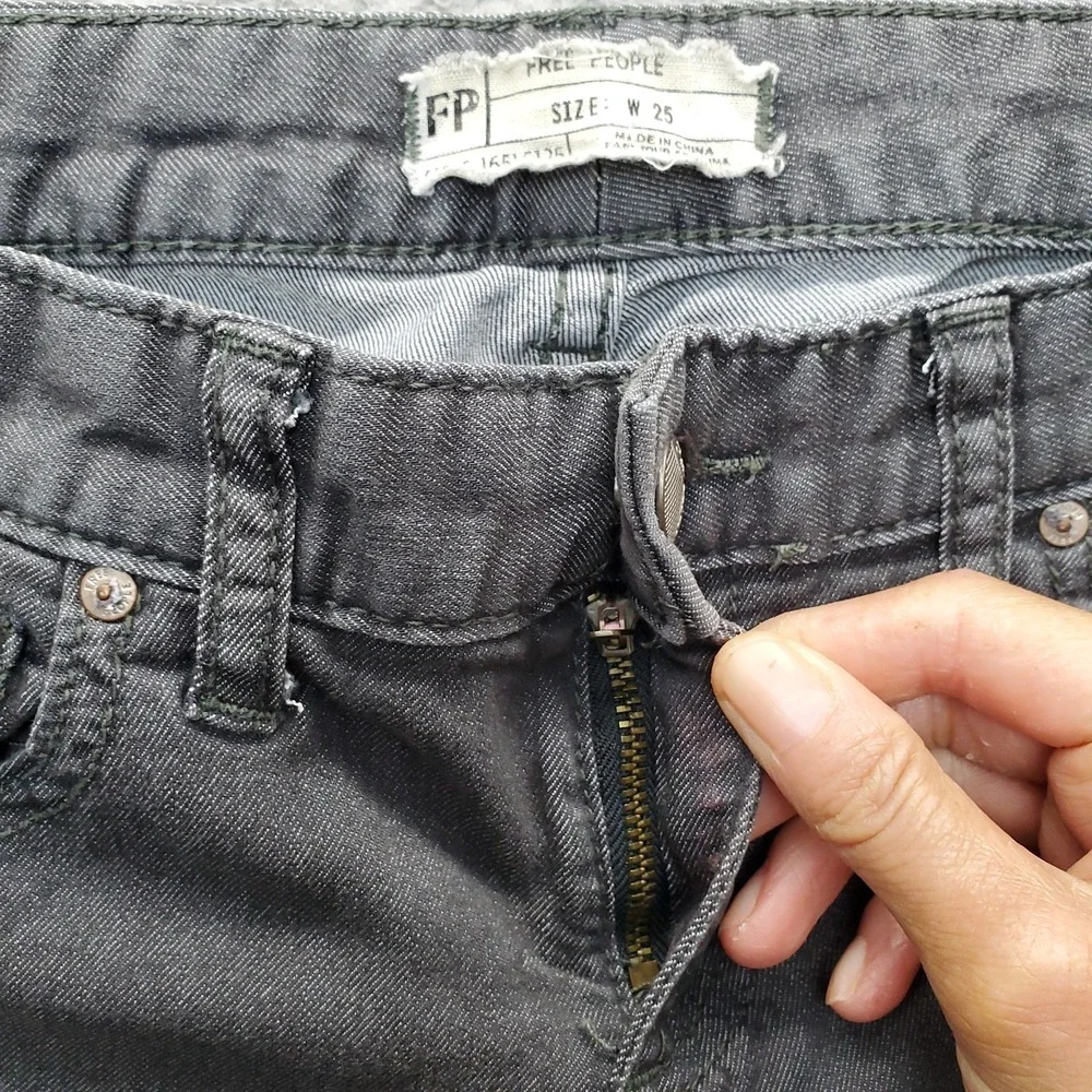 Free People Skinny Leg Jeans Women's 25‎ Multicolor Denim Cotton 5-Pocket Design